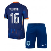 Maglie da calcio Olanda Joey Veerman #16 Seconda Maglia Bambino Europei 2024 Manica Corta (+ Pantaloni corti)